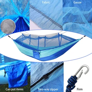 660 Pfund tragbares Camping-Hängemattenzelt mit Moskitonetz Hängebett für zwei Personen - Bild 1 von 55