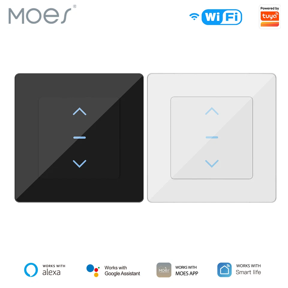 MOES WLAN Rolladenschalter Smart Jalousieschalter Alexa Google APP Zeitschaltuhr - Bild 1 von 4