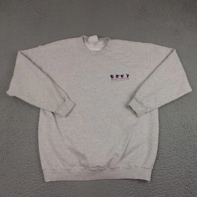 Sudadera De Colección Educación sobre Drogas Para Jóvenes Para Hombres XL Cuello Redondo DEFY Dare Lee Años 90 Foto 1 de 4