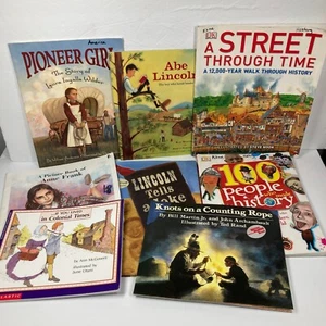 Lot Of 8 History Paperback Single Copies Children Homeschool Tutoring Classroom - Foto 1 di 24