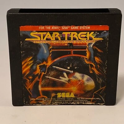 Star Trek (Atari 5200, 1983) AUTHENTIC Label Variant RARE - Image 1 of 4