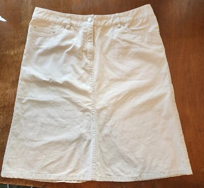 ISAAC MIZRAHI para Target Falda Línea A Abedul Clásico Chino Talla 8 Bolsillos Algodón Foto 1 de 4