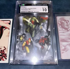 Marvel Printing Plate 1/1 & Rittenhouse Spiderman Vision CGC 10 Gem Marvel Cards - Picture 1 of 24