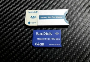 4GB Memory Stick PRO Duo + Adapter For Sony DSC P32 P72 P8 S60 F717 W5 Camera UK - Picture 1 of 2