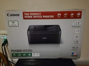 Canon PIXMA MX490 Wireless All-In-One Inkjet Printer – Copy, Scan Fax Ink Inside - Picture 1 of 9