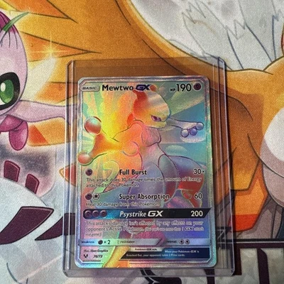 Pokemon Card - Mewtwo GX Rainbow Rare Shining Legends 76/73 - Image 1 of 2