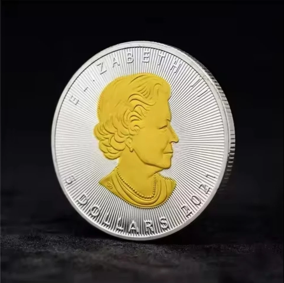 Moneda Canadá 2021 arte hoja de arce  Foto 1 de 1
