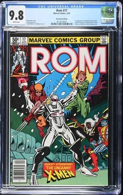 ROM #17 - CGC 9.8 - WP - NM/MT - NEWSSTAND - 1ST HYBRID - X-MEN - WOLVERINE - Image 1 of 2