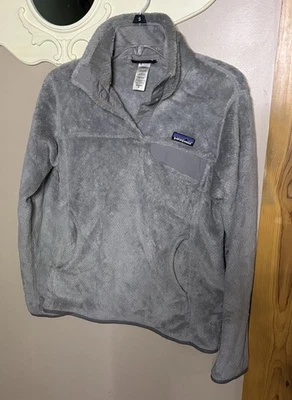 PATAGONIA Women’s Gray Re-tool Snap-T  Fleece Pullover Medium Gorpcore Flawless - Image 1 of 4