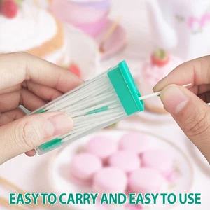 100Pcs Interdental Brush Toothpick Soft Silicone Tooth Picks Dental Tooth Clean - Picture 1 of 7