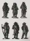 Satz Soldatini kinder metal Metallfiguren Samurai  40mm Eisen