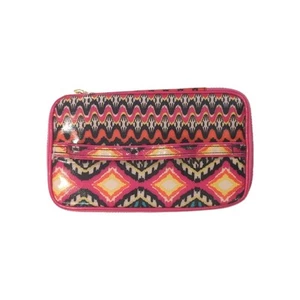 Scatola cosmetica doppia zip con porta pennelli - Foto 1 di 5