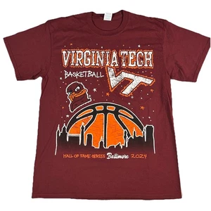 Virginia Tech Hokies Basketball T Shirt sz L LARGE 2024 Hall of Fame Series - Picture 1 of 5