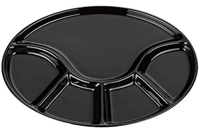 Assiette à fondue en céramique KELA 67404 23 cm noire - Photo 1/4