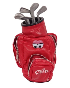 Bolsa de golf Playtronix Chip the Hacker's Heckler roja divertida cantando bailar hablando - Imagen 1 de 6