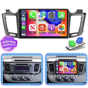 For 2013-2018 Toyota RAV4 10.1" Apple Carplay Radio Android 13 Car Stereo GPS - Picture 1 of 13