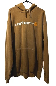 Vintage Carhartt braun Pullover Hoodie Sweatshirt 2XL groß Kängurutasche - Bild 1 von 4