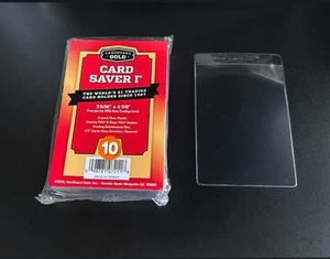 10 New Cardboard Gold Card Saver 3 Semi Rigid For PSA BGS Grading Submissions - Picture 1 of 1