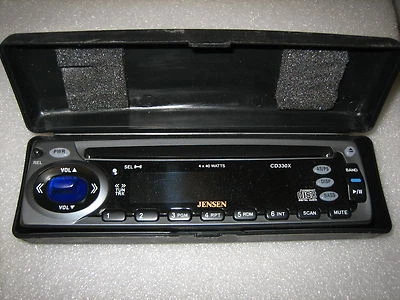 AUDIOVOX JENSEN NEW JENSEN CD330X FACEPLATE "N" Type WITH HARD CASE