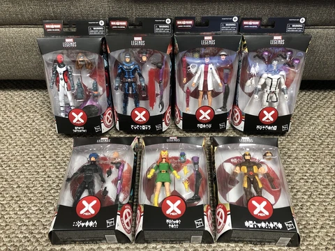 Hasbro Marvel Legends House of X Wave 1 FULL SET of 7 Figures Tri-Sentinel BAF Cover