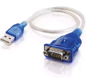 C2G 26886 USB to DB9 RS232 Male Serial Adapter Cable 1.5 Ft Adapter Cord ~ New - Picture 1 of 5