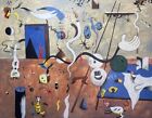 42"x53.7" Abstract Colorful Shapes Surrealism Paintings On Canvas | SUDDEN VERVE