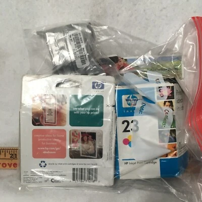 Lote de 3 cartuchos de impresora de tinta negra HP 56 HP 23 dell N5878 caducados Foto 1 de 4