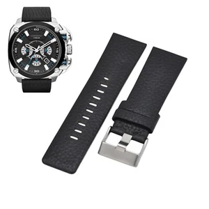 DZ7345 26mm Black Leather Watch Strap For Diesel - Picture 1 of 7