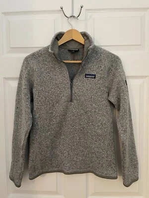 Patagonia Womens S Gray Thick Warm Quarter Zip Pullover Excellent Runs Big! - Image 1 of 4