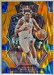 TYRESE MAXEY 2022-23 Panini Select PREMIER LEVEL Orange Flash Card #109 76ers - Picture 1 of 1