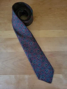 Corbata Polo Ralph Lauren Vintage 100% Seda Patrón Paisley EE. UU. Hecha a Mano - Imagen 1 de 5