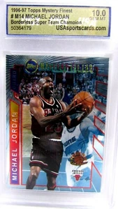1996-97 TOPPS MYSTERY FINEST #M14 Michael Jordan boarderloser Super Champion 10 - Bild 1 von 8
