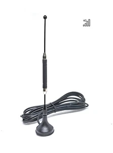 Antena de succión magnética 5dBi ABS 4G máx. 3m RG174 alimentador SMA-J (macho) macho 50Ω - Imagen 1 de 5