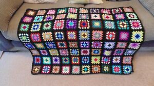 NEW Pretty Handmade Vintage Crochet Granny Blanket Throw, Sofa, Camper