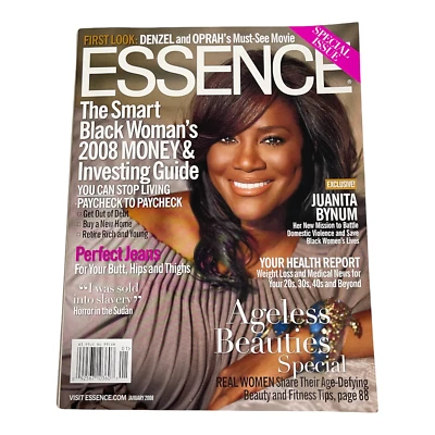 Essence January 2008 THE SMART BLACK WOMAN'S MONEY & INVESTING GUIDE  News Stand - Image 1 of 4