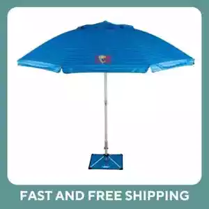 NEW 2.4M Tommy Bahama Beach Umbrella Sun Shade Garden Outdoor Shelter Sand Tent - Picture 1 of 10