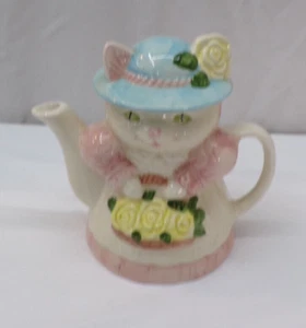 Vintage Albert E Price Cat Ceramic Teapot Tea Pot - Picture 1 of 14