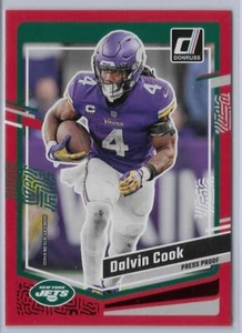 2023 Donruss Base Press Proof Red #191 Dalvin Cook - New York Jets - Picture 1 of 2