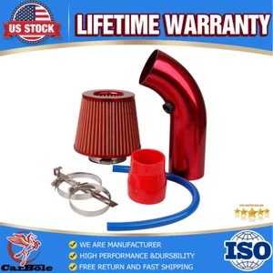 3" Cold Air Intake Filter Pipe Induction Kit Power Flow Hose System Car Parts US - Picture 1 of 24
