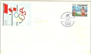 1976 Canada Post Olympics Special Embossed & Cancelled Hockey Event Cover - Picture 1 of 1