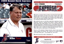 Mike Freer 2008 MultiAd Round Rock Express #34 Card *AutographDen*