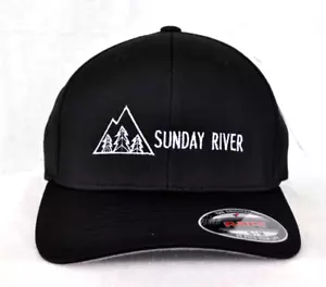 *SUNDAY RIVER* Maine Esquí Snowboard FLEXFIT Gorra de Pelota Ajustada Sombrero S/M *OURAY* - Imagen 1 de 4