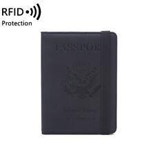 Porte-portefeuille cuir mince passeport de voyage blocage RFID carte d'identité étui housse cadeau