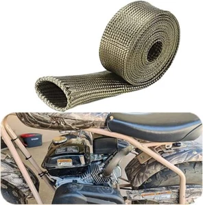 Adjustable Heat Shield 1"X10'Spark Plug Wire Heat Shield Heat Wrap Heat Sleeve - Picture 1 of 7