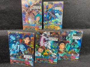 Gundam Tryage TCG Build MS5 SAMPLE cards 5 cards 2014 A+ - Picture 1 of 5