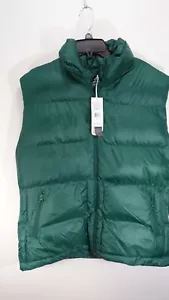 Nwt Vineyard Vines Mens Outerwear Oversized Green Puffer Performance Vest Coat L - Picture 1 of 5