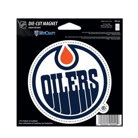 EDMONTON OILERS DIE-CUT VINYL MAGNET 4" HIGH QUALITY NHL LICENSED Cover