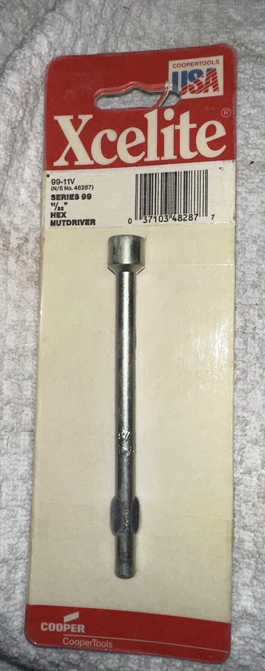 Xcelite 9911V 11/32" Hex Nutdriver for 99 Series Handle Made in USA - Image 1 of 4