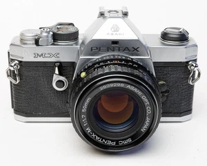 Pentax Asahi MX 35mm SLR Film Camera w/ Pentax 50mm f/1.7 Lens TSETED & WORKING - Picture 1 of 12