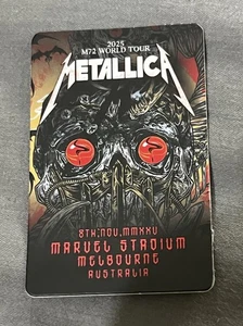 2025 Metallica 72 Seasons Melbourne Marvel Stadium Fan Card World Tour Card Used - Bild 1 von 12